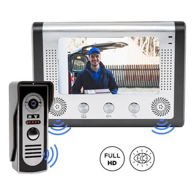 Gadnic Timbre Smart Portero Visor Wifi Intercomunicador Cámara Gris