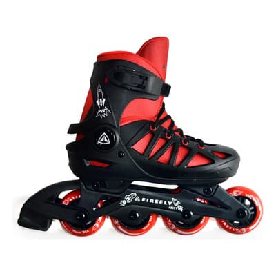Annezi Rollers In Line Annezi Fire Fly Extensibles Color Negro-rojo Talle De Los Patines 37-40 Tamaño De La