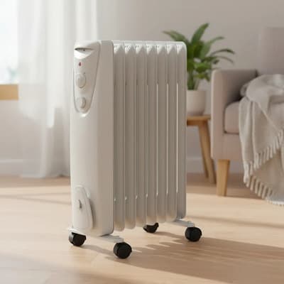 Barcala Radiador Barcala Bajo Consumo 1500w No Lleva Aceite! Blanco