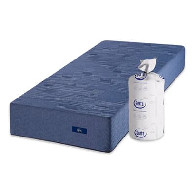 Serta Colchón Serta Box Hybrid 1 Plaza Y Media 100x190x22 Relleno De Resortes Pocket Y Espuma Azul