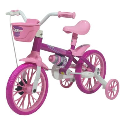 Gts Bicicleta Niños Rodado 12 Reforzada Color Rosa Chicle Tamaño Del Cuadro 12