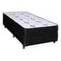 Fisher Sommier Y Colchón Fisher Ecuss 1 1/2 Plaza 100x190 Beige/negro