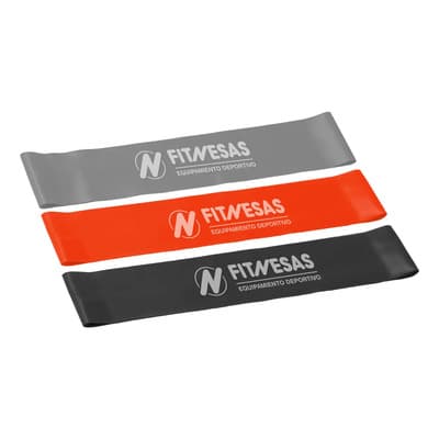Fitnesas Bandas Elásticas Ejercicio X 3 Intensidades Media - Fuerte