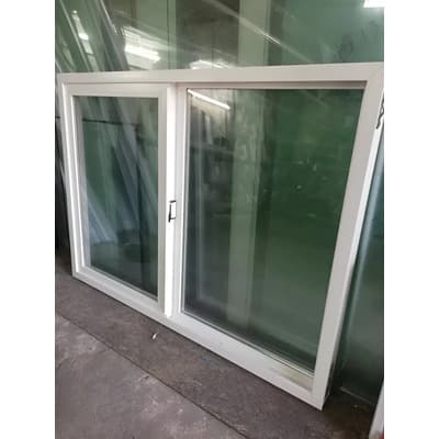 Fg Ventana De Pvc 1 Hoja + Paño Fijo 100%hermetico 200x110 V4mm Blanco