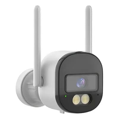Lemu Camara Wi-fi Vigilancia Exterior Vision Nocturna Full Hd Blanco