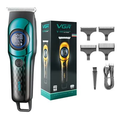 Vgr Afeitadora Eléctrica Hombres Carga Rápida Usb Vgr V-966 Verde