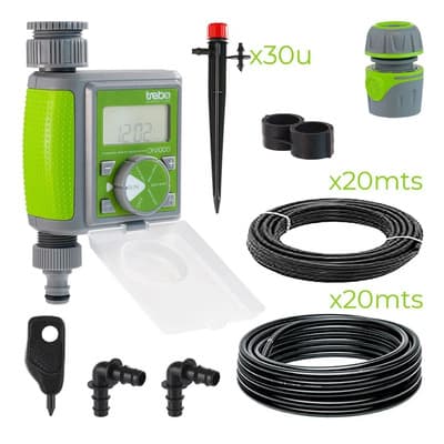 Trebo Kit De Riego Jardin 30 Macetas Automático Goteo Huerta