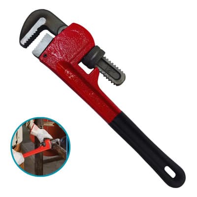 Ferrefull Llave Inglesa P/caño Ajustable Stilson 12 Pulgadas Rojo