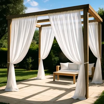 Coafi Sa Tela Voile Alta Gama P/ Cortinas Ancho 3 Mts Largo P/3 Mts Blanco