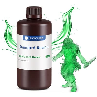 Anycubic Resina Estandar Translucida 1kg Anycubic Green