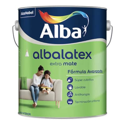 Alba Pintura Latex Interior Alba Albalatex Mate Blanco Por 10l