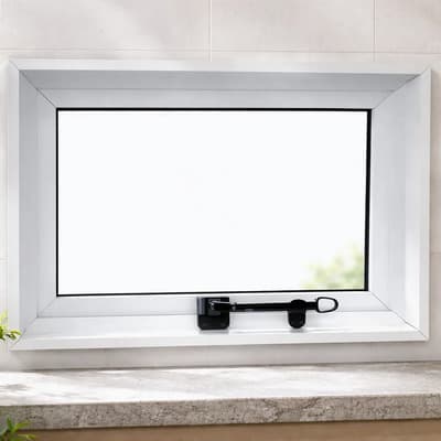 Lebaux Banderola Brazo De Empuje Herrero 4mm 60x40 Color Blanco Blanco
