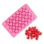 Bazardejua Molde Silicona Corazones Mini Gelatina Chocolate Vela Color Rosa Rosa