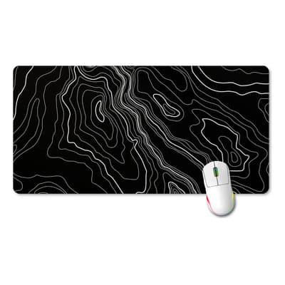 Omaigat Mouse Pad Gamer Omaigat Topografía Negro L | 600x285x3mm
