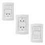Sica Pack Sica Life: 15 Llaves Armadas (doble Punto, Punto Y Toma, Doble Toma) En Blanco 10 A 220v