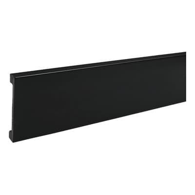 Harte Flooring Zocalo Eps Piso Vinilico Antihumedad 2.5m X 10cm Negro Negro
