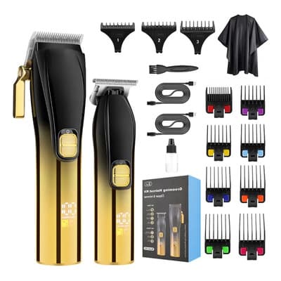 General Set Máquina Cortar Pelo Y Patillera Recargables Black