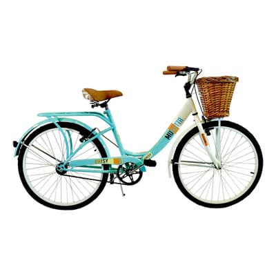 Musetta Bicicleta De Paseo Musetta Vintage Playera Rodado 26 Canasto Verde Agua L