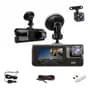Generic Cámara Dash Cam De Triple Lente, Ultra Compacta De 4 Pies