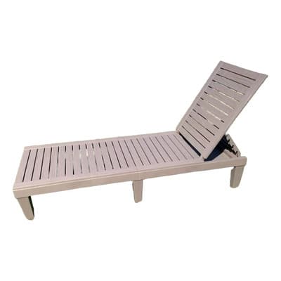 Enerfit Reposera Plastica Simil Madera P/pileta Jardin Playa Enerfit Marrón