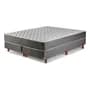 Piero Sommier Y Colchon Piero Foam 160 X 190 Espuma Queen Color Gris Oscuro
