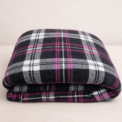 Aqua Home Manta Frazada Escocesa Flannel 180x200 Cm Oferta Escocesa 500 G 7