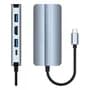 Panda Hub Tipo C Usb 3.0 + 1 Usb C Pd + Hdmi 4k + Lan Rj45 + Sd Plateado