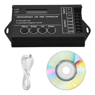 Generic Controlador Led Rgb Programable Tc420 Dc12v-24v 5 Canales