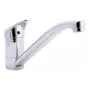 Generic Canilla Griferia Monocomando Cocina Mesada Pico Largo Cromo Acabado Brillante Color Gris