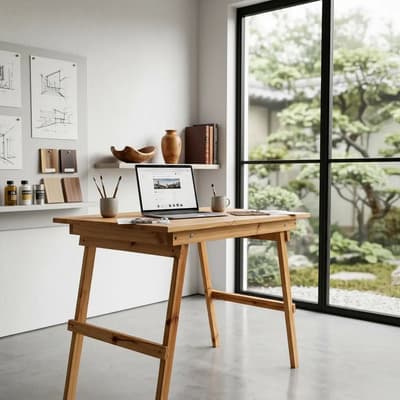 Dima Mesa Plegable 100cm Madera Reforzada Multiuso Natural