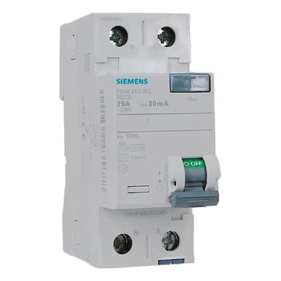 Siemens Disyuntor Diferencial Bipolar 2x25 A Siemens 2 X 25 30ma