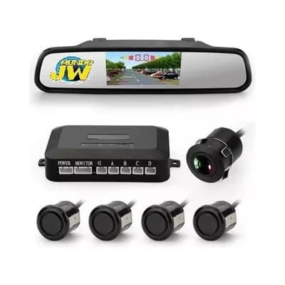 Jw Sensor De Marcha Atrás, Cámara Y Espejo 4.3 Pulgadas Hd