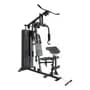 Randers Multigimnasio Multigym Randers Con Lingotera 100 Kg Estructura Negro Tapizado Negro