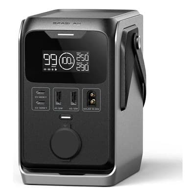 Ecoflow Estación De Energía Ecoflow Trail 300 Batería 288 Wh Potencia 300w Portátil 5 Puertos Grupo Electróg