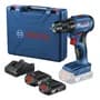 Bosch Taladro Atornillador Inalámbrico De 13mm Bosch Gsr 185-li-2b + 2 Baterías De 2ah + Maletín De Transp