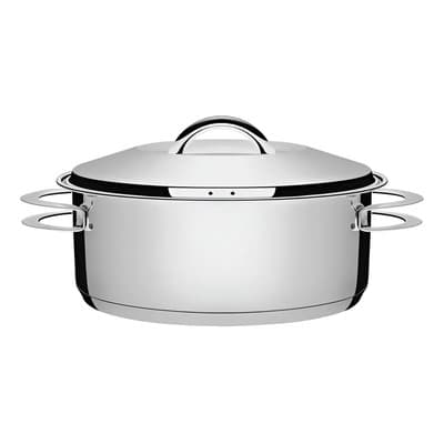 Tramontina Olla Cacerola Con Asas Tramontina Solar 2.90 Lts Acero Inox Color Plateado