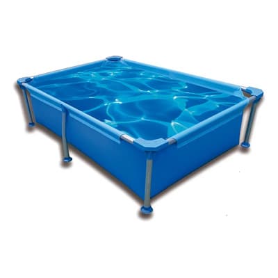 Nahuel Pileta Rectangular Lona Nahuel N2 800l Con Válvula De Desagüe Bicolor