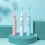 Generic Cepillo Dental Eléctrico Sónico Recargable Adulto Rosa