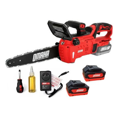 Omaha Motosierra Inalambrica A Bateria 20v Espada 12puLG Omaha Rojo