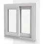Rehau Ventana Balcón Pvc Rehau Corrediza 180 X 200 Cm Vidrio Dvh Blanco