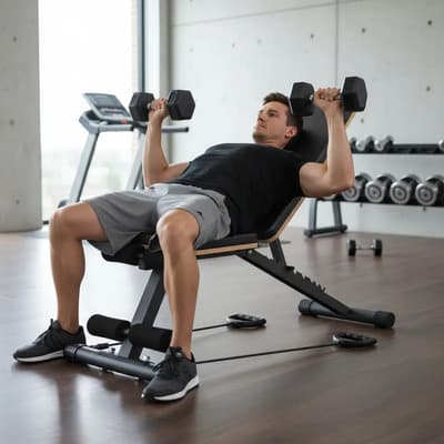 Krv Banco Pesas Musculación Multifuncional Entrenamiento Gimnasi