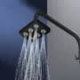 Generic Regadera Alta Presion Baño Tipo Lluvia Rotacion 360 Grados Negro