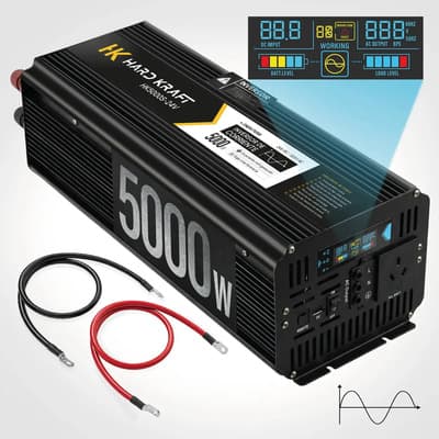Hk Hard Kraft Inversor Onda Pura 5000w Pico 10000w 24v A Hardkraft Usb Lcd Conversor De Corriente Sinusoidal Solar