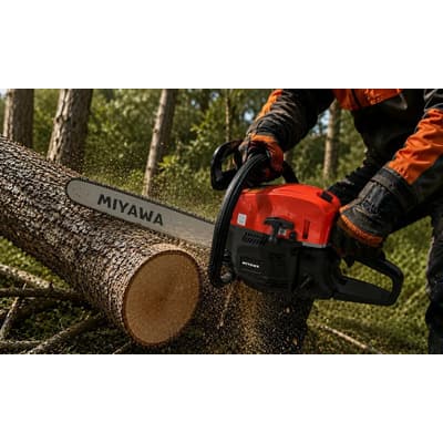 Miyawa Motosierra Explosión Nafta 52cc Espada De 50,8cm 2 Tiempos 2,7 Hp Miyawa Rojo
