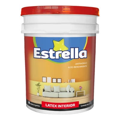 Estrella Pintura Latex Interior Estrella 20 Litros Blanco