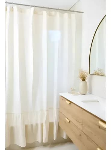 Vilon Cortina De Baño Tusor 100% Algodón Super Deco Oferta 180x180