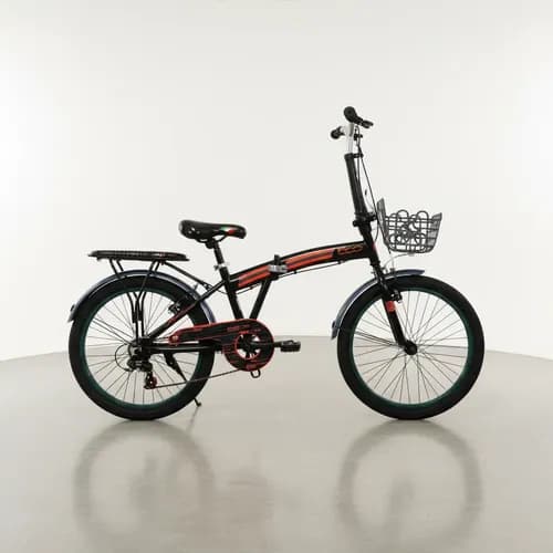 Dencar Bicicleta Plegable Rodado 20 Fiat 500 Super Liviana