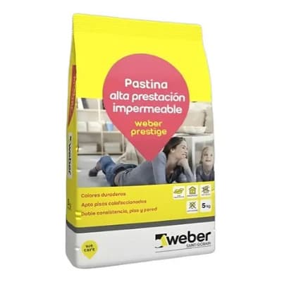 Weber Pastina Weber Prestige Impermeabilizante Color Hueso 5kg