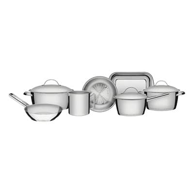 Tramontina Batería De Cocina Allegra 7 Piezas Tramontina Brasil En Cuot Color Inox