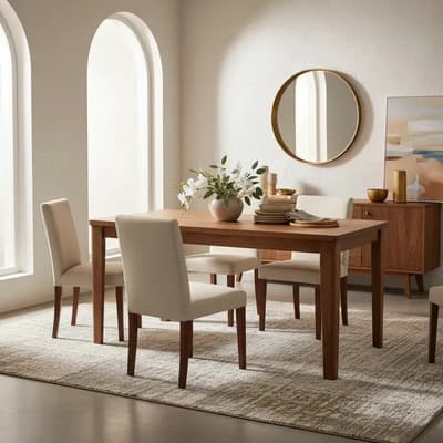 Sajo Mesa De Madera Maciza 120cmx80cm Material De Pino Sajo Color Cedro